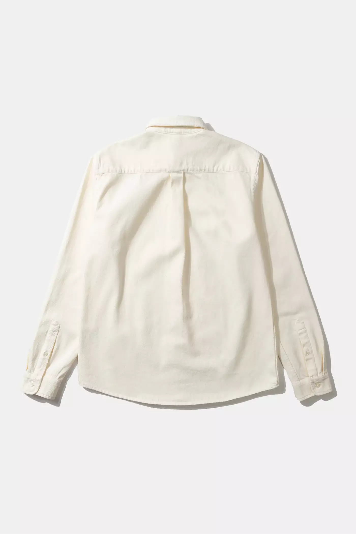 Edmmond Studios Off White Duck Denim Shirt Hemd Herren weiß